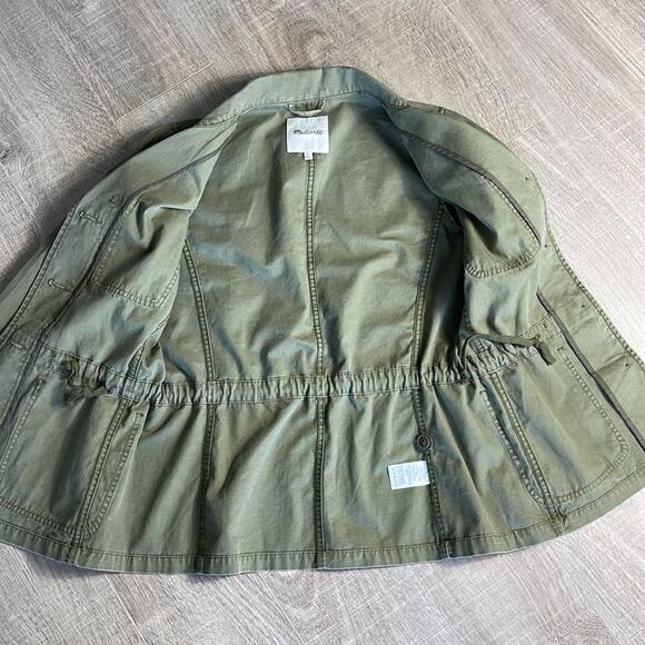 MADEWELL Army Olive Green Utility Military Jacket Women’s Size Small - Picture 8 of 8